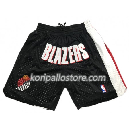 NBA Portland Trail Blazers Musta Miesten Tasku Shortsit Swingman